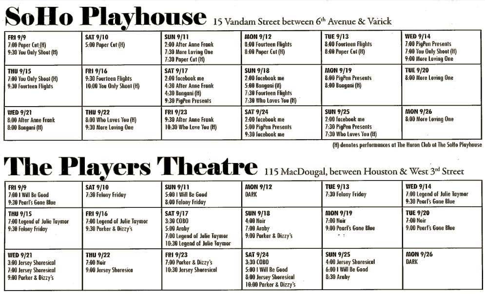 FringeNYC Encore Series